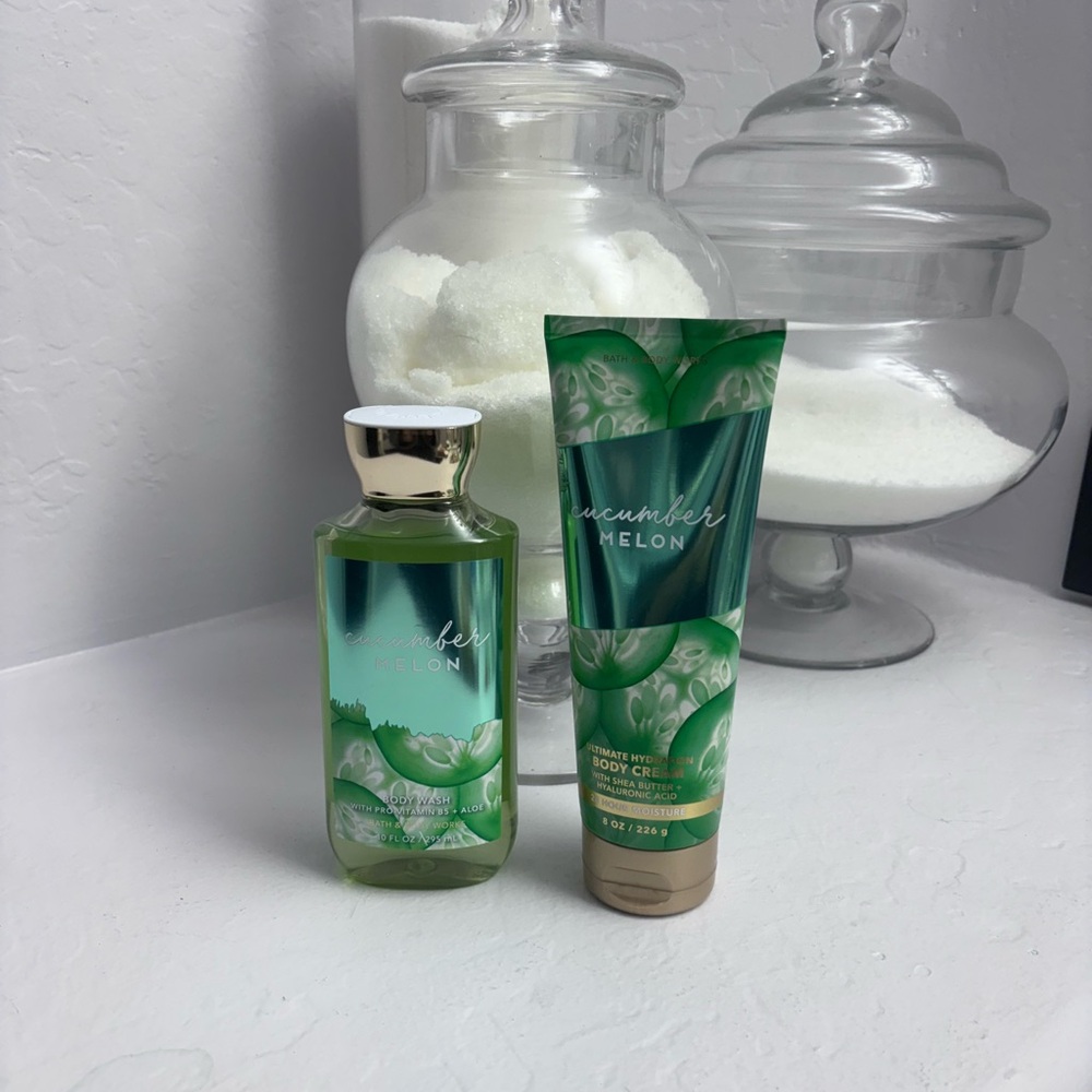 NWT Cucumber Melon Bath & Body Works Set